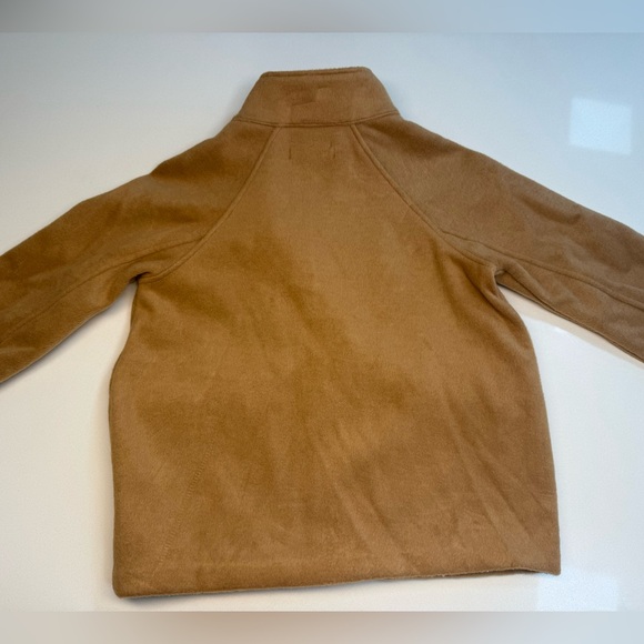 BANANA REPUBLIC Brushed Melton Pocket Short Jacket in Camel Size Petite XXS - Picture 10 of 15